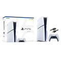 2023 New PlayStation 5 Slim Disc Edition Console, Controller and Mytrix 8K HDMI Ultra High Speed Cable - White, Slim PS5 1TB PCIe SSD Gaming Console