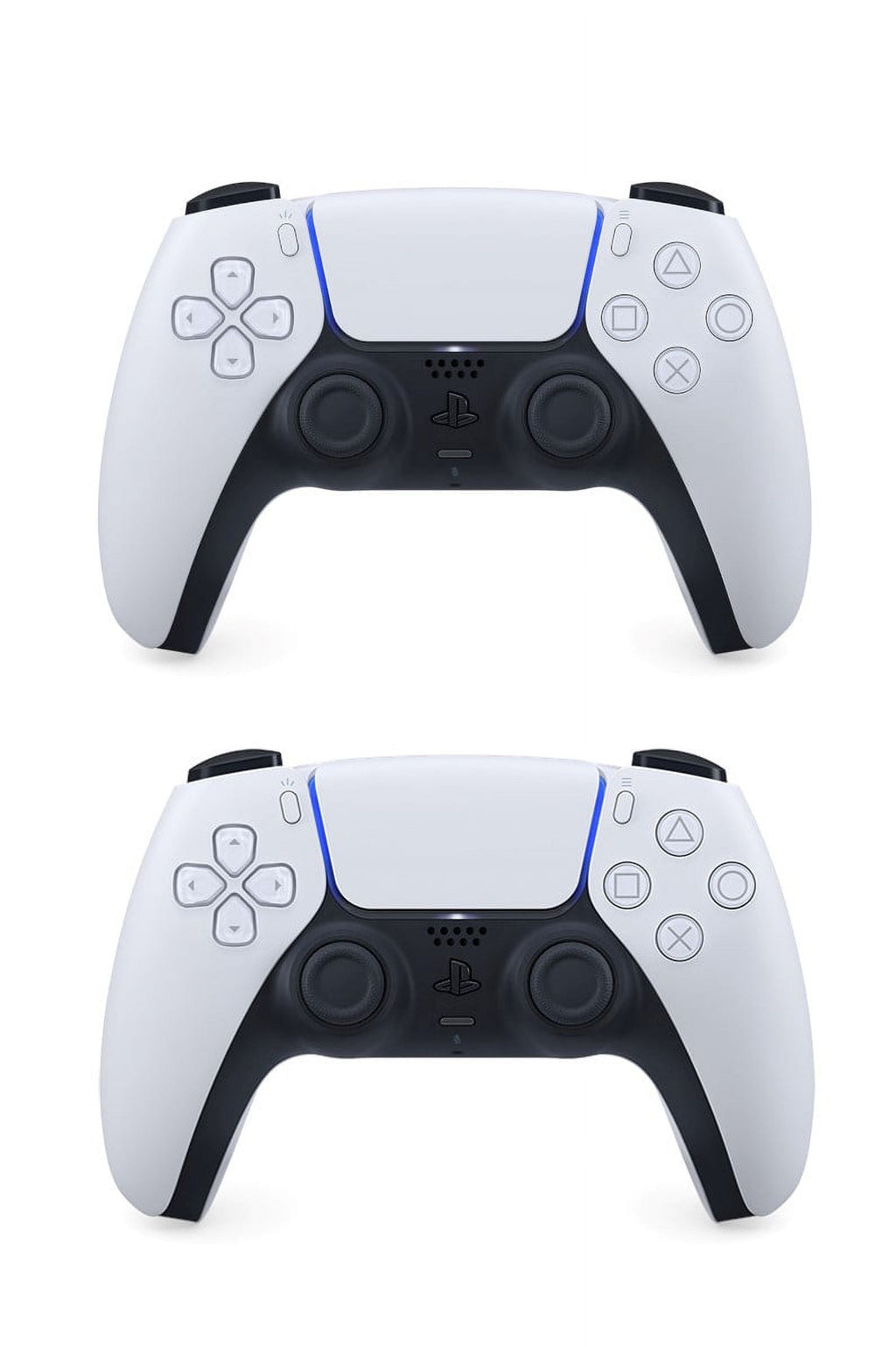 PlayStation 5 Slim Digital 825GB SSD Console with Two Controllers, White and Chroma Teal DualSense and Dual Controller Charger - PS5 Slim Digital Console