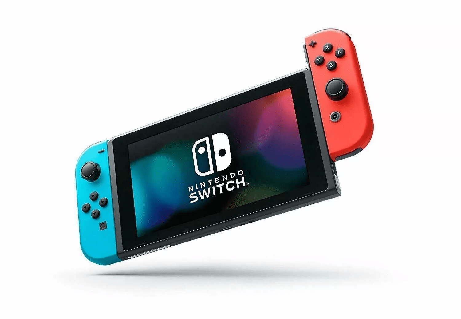 Restored Nintendo Switch Console with Two Joy-Con Bundle - Blue/Red & Gray (Refurbished)
