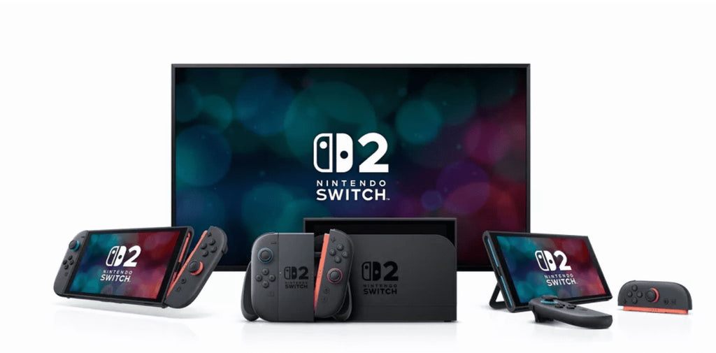 Nintendo Switch 2 Console with Mario Kart World, Donkey Kong Bananza and Joy Con 2 Wheel Bundle