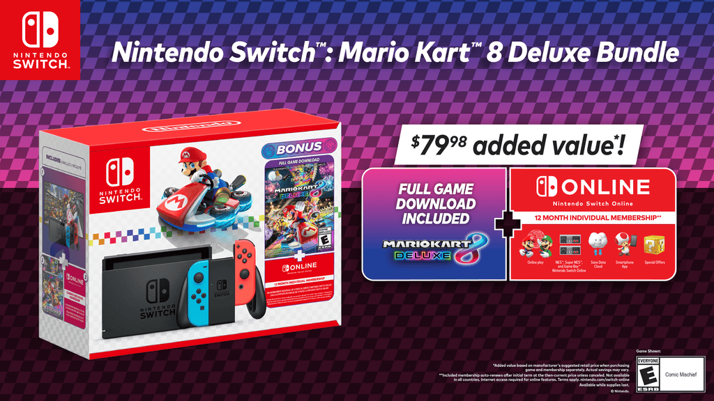 Nintendo Switch – Mario Kart 8 Deluxe Bundle