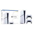 PlayStation 5 Slim Disc Version PS5 Gaming Console, AMD Ryzen Zen 8 Cores CPU 1TB PCIe Gen 4 NVNe SSD with 2 Wireless Controller - Original White - PS5 Disc Slim