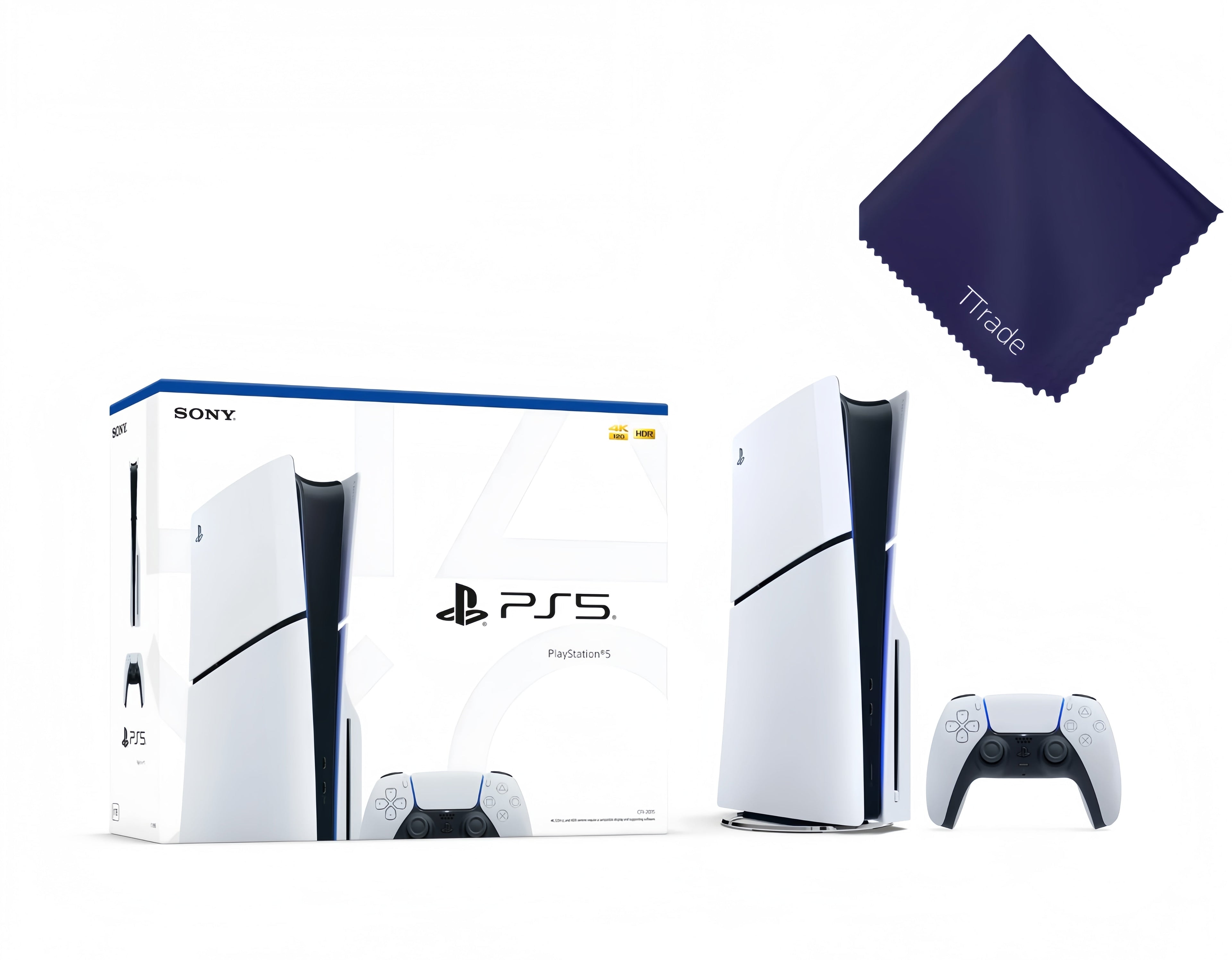 Sony PlayStation_5 Disc Edition Slim Console - Next-Gen 4K Gaming, Ultra HD Blu-ray, 1TB SSD Storage, Lightweight & Compact Design, Backward Compatible