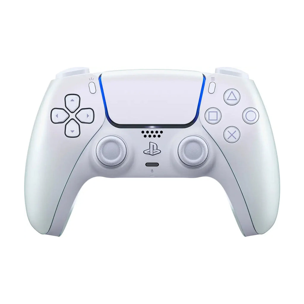 PlayStation 5 Slim Digital 825GB SSD Console with Two Controllers, White and Chroma Teal DualSense and Dual Controller Charger - PS5 Slim Digital Console