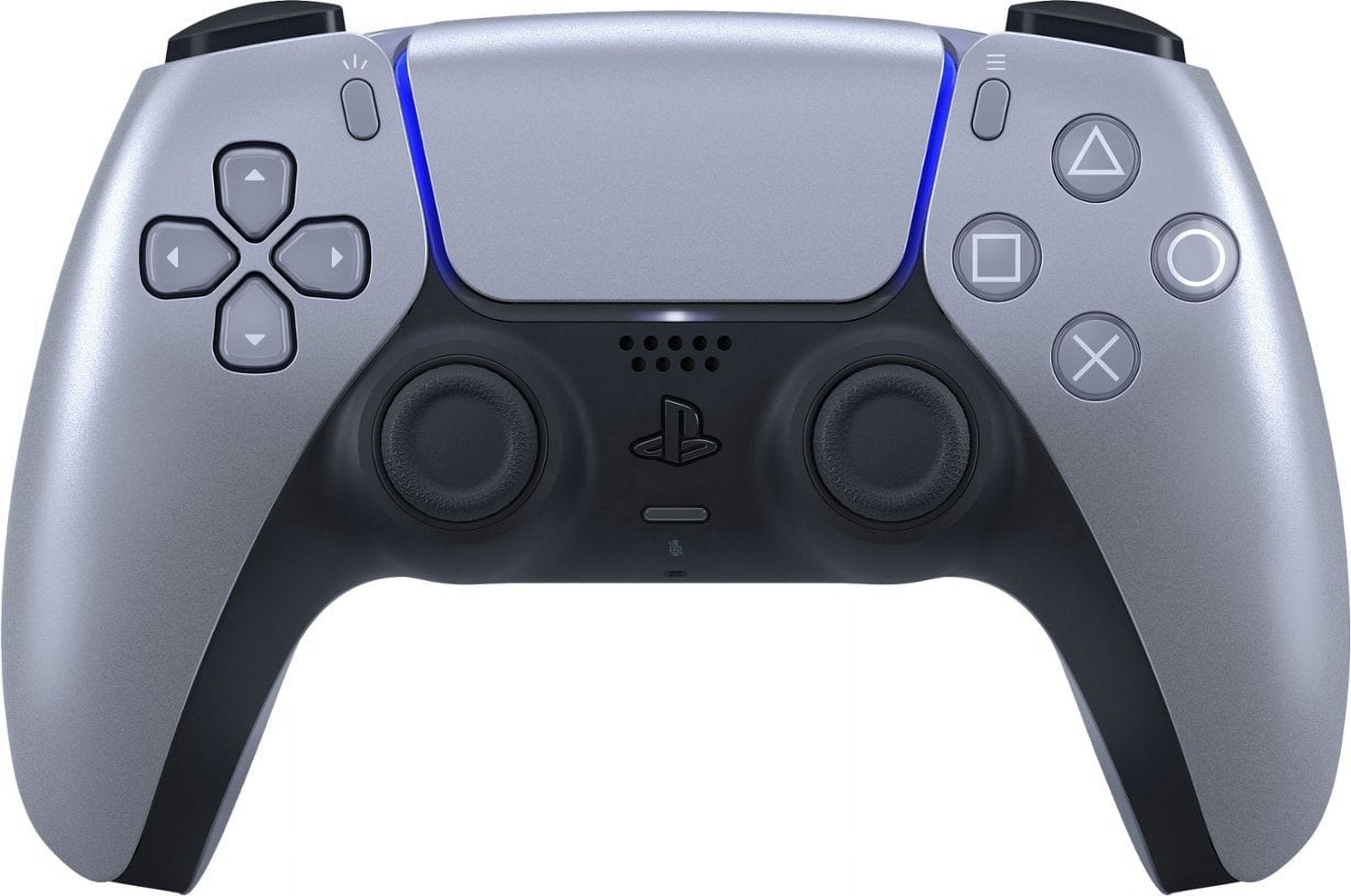 PlayStation 5 Slim Disc 2TB SSD ASTRO BOT Bundle with Two Controllers, White and Cobalt Blue DualSense and Mytrix Dual Controller Charger - PS5 Slim Disc Edition