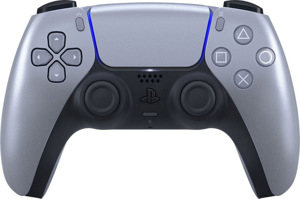 PlayStation 5 Slim Digital 825GB SSD Console with Two Controllers, White and Chroma Teal DualSense and Dual Controller Charger - PS5 Slim Digital Console