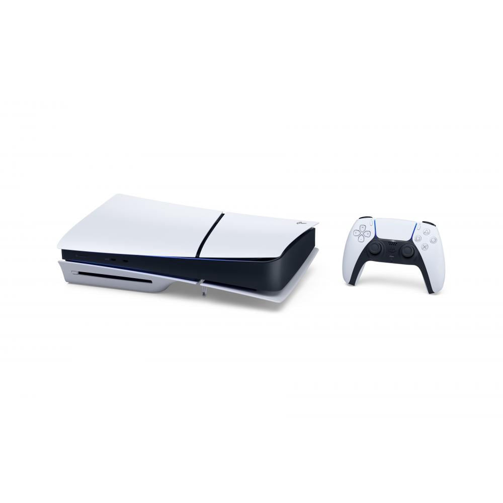 PlayStation 5 Slim Console 1TB + PlayStation 5 DualSense Wireless Controller Sterling Silver - Includes PS5 Console & 2 DualSense Controllers
